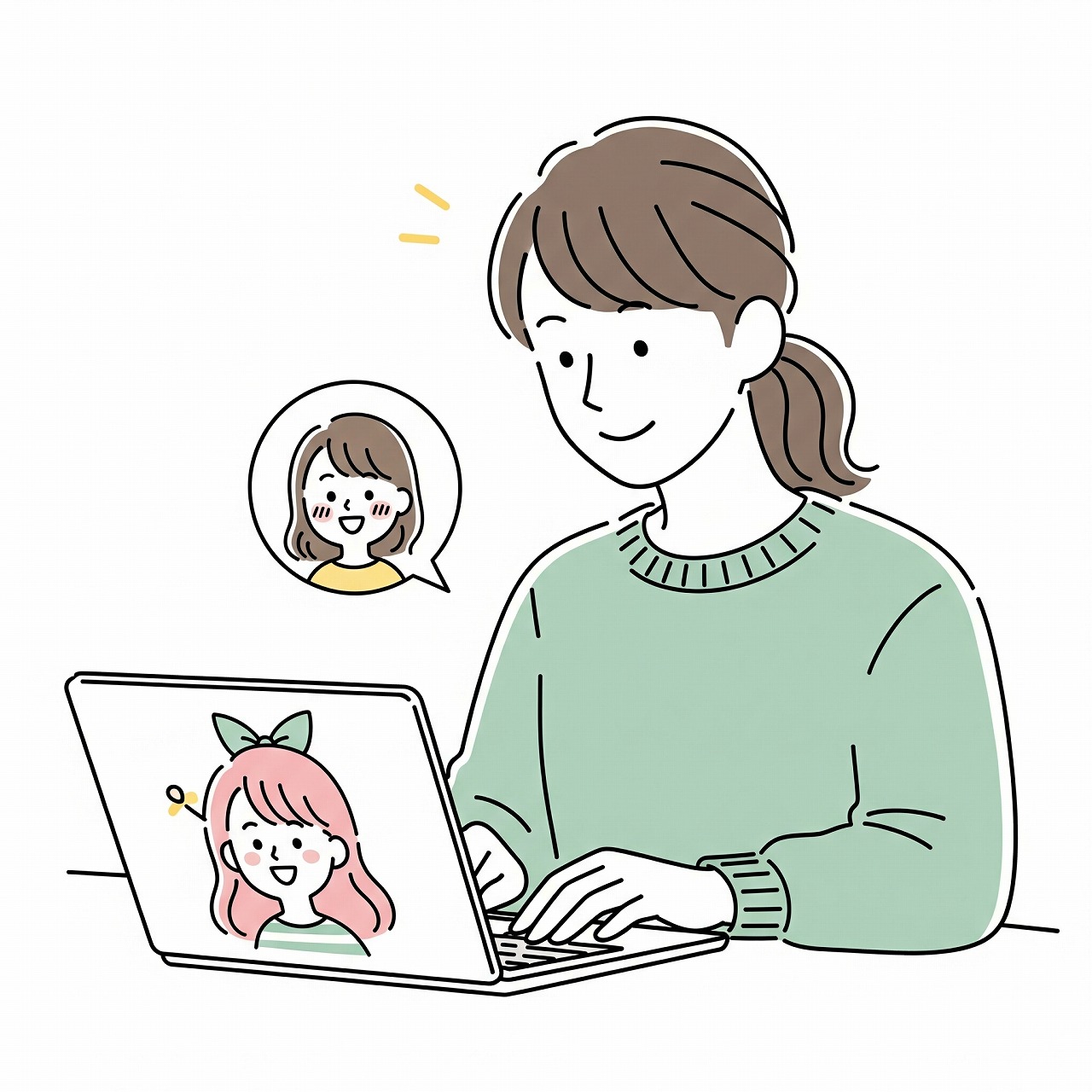 自分のキャラクターで発信